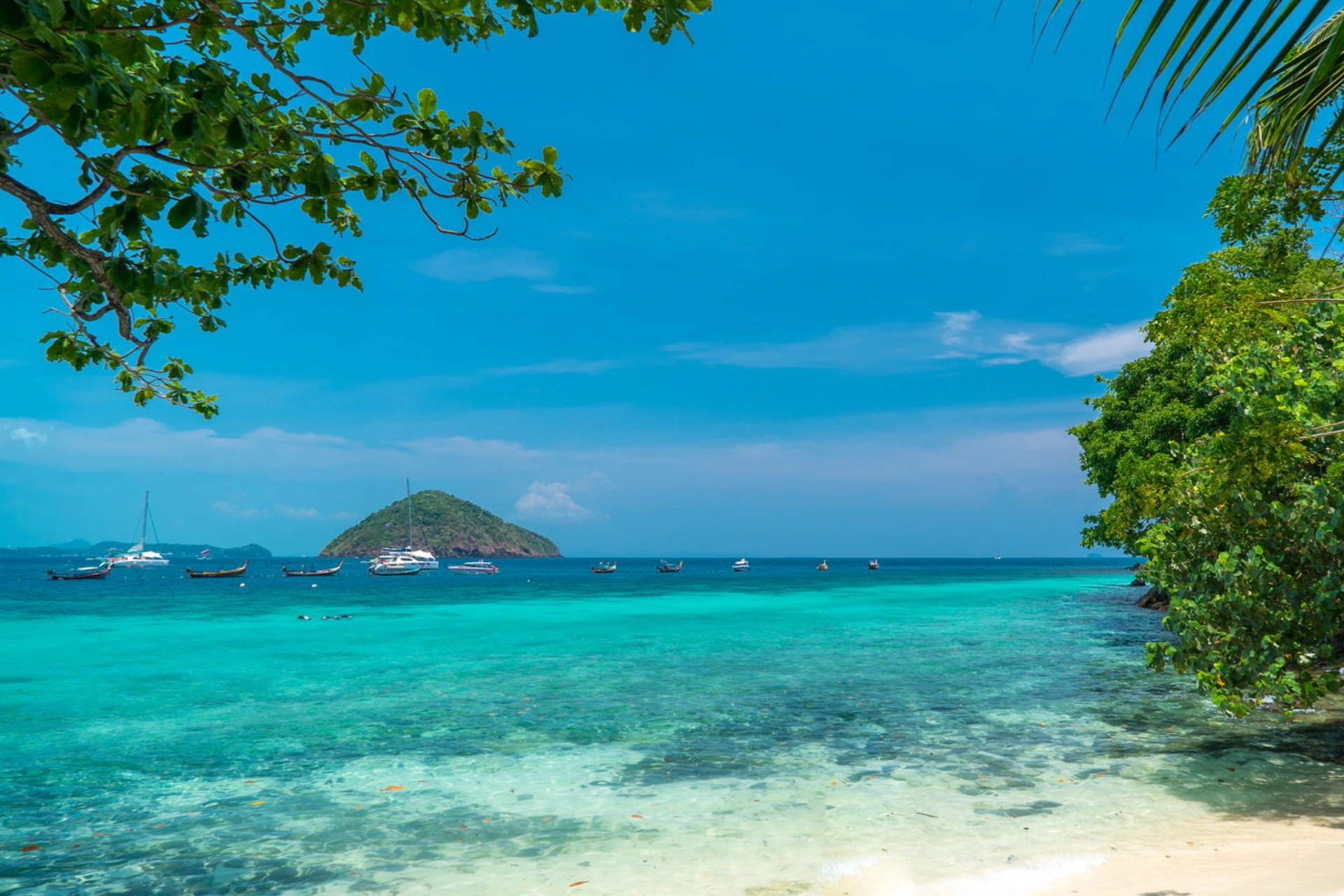 Banana Beach white sand bay on Koh Hey, Phuket
